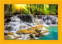 Картина в раме - Водопад в лесу Картина в раме - Водопад в лесу
