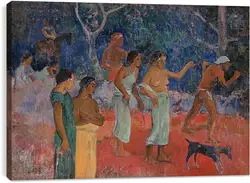 Постер на подрамнике - Scene from Tahitian Life Постер на подрамнике - Scene from Tahitian Life