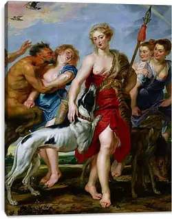 Постер на подрамнике - Diana and Nymphs Departing for the Hunt Постер на подрамнике - Diana and Nymphs Departing for the Hunt