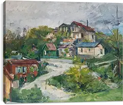Постер на подрамнике - VIEW OF THE VILLAGE Постер на подрамнике - VIEW OF THE VILLAGE