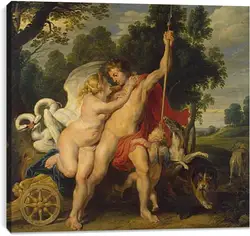 Постер на подрамнике - Venus and Adonis Постер на подрамнике - Venus and Adonis