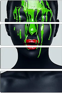 Модульная картина - Африканская девушка арт фото Модульная картина - Африканская девушка арт фото
