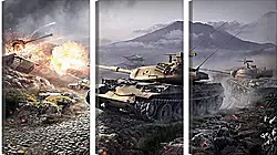 Модульная картина - world of tanks, wargaming net, wot Модульная картина - world of tanks, wargaming net, wot