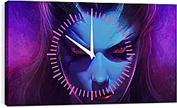 Часы картина - dota 2, queen of pain, akasha Часы картина - dota 2, queen of pain, akasha