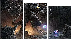 Модульная картина - puck, roshan, dota 2 Модульная картина - puck, roshan, dota 2