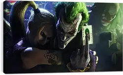 Постер на подрамнике - batman, arkham city, joker Постер на подрамнике - batman, arkham city, joker