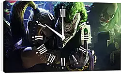 Часы картина - batman, arkham city, joker Часы картина - batman, arkham city, joker