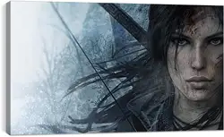 Постер на подрамнике - lara croft, rise of the tomb raider, face Постер на подрамнике - lara croft, rise of the tomb raider, face
