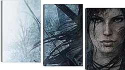 Модульная картина - lara croft, rise of the tomb raider, face Модульная картина - lara croft, rise of the tomb raider, face