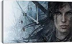 Часы картина - lara croft, rise of the tomb raider, face Часы картина - lara croft, rise of the tomb raider, face