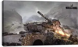 Постер на подрамнике - world of tanks, wargaming net, fv215b Постер на подрамнике - world of tanks, wargaming net, fv215b