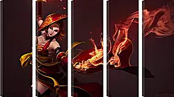 Модульная картина - lina, slayer, dota 2 Модульная картина - lina, slayer, dota 2