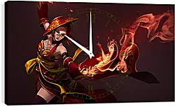 Часы картина - lina, slayer, dota 2 Часы картина - lina, slayer, dota 2