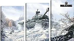 Модульная картина - world of tanks, wargaming net, wot Модульная картина - world of tanks, wargaming net, wot