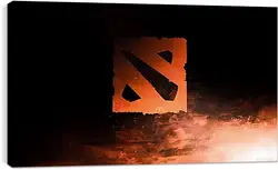 Постер на подрамнике - dota 2, logo, art Постер на подрамнике - dota 2, logo, art