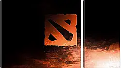 Модульная картина - dota 2, logo, art Модульная картина - dota 2, logo, art