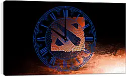 Часы картина - dota 2, logo, art Часы картина - dota 2, logo, art