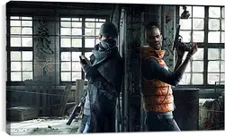 Постер на подрамнике - watch dogs, aiden pearce, weapons Постер на подрамнике - watch dogs, aiden pearce, weapons