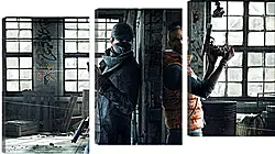 Модульная картина - watch dogs, aiden pearce, weapons Модульная картина - watch dogs, aiden pearce, weapons