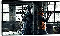 Часы картина - watch dogs, aiden pearce, weapons Часы картина - watch dogs, aiden pearce, weapons