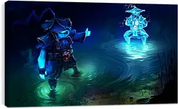 Постер на подрамнике - dota 2, storm spirit, art Постер на подрамнике - dota 2, storm spirit, art
