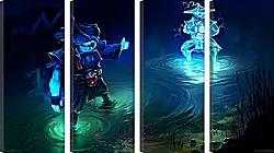 Модульная картина - dota 2, storm spirit, art Модульная картина - dota 2, storm spirit, art