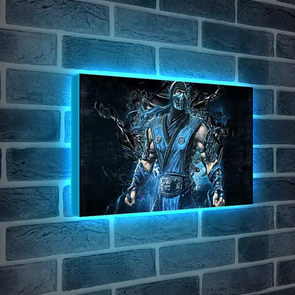 Лайтбокс световая панель - mortal kombat, sub zero, art Лайтбокс световая панель - mortal kombat, sub zero, art