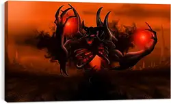 Постер на подрамнике - nevermore, shadow fiend, dota 2 Постер на подрамнике - nevermore, shadow fiend, dota 2