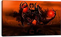 Часы картина - nevermore, shadow fiend, dota 2 Часы картина - nevermore, shadow fiend, dota 2