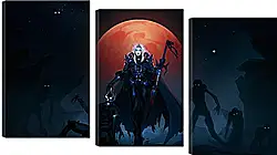 Модульная картина - warcraft, girl, moon Модульная картина - warcraft, girl, moon