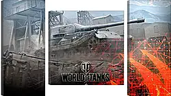 Модульная картина - world of tanks, wargaming net, wot Модульная картина - world of tanks, wargaming net, wot