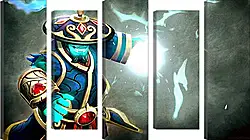 Модульная картина - dota 2, storm spirit, gifts of fortune set Модульная картина - dota 2, storm spirit, gifts of fortune set