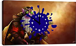 Часы картина - kardel sharpeye, dota 2, sniper Часы картина - kardel sharpeye, dota 2, sniper