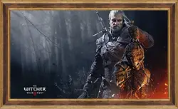 Картина в раме - the witcher 3 wild hunt, art, hero Картина в раме - the witcher 3 wild hunt, art, hero