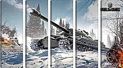 Модульная картина - world of tanks, wargaming net, wg Модульная картина - world of tanks, wargaming net, wg