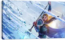 Постер на подрамнике - crystal maiden, dota 2, art Постер на подрамнике - crystal maiden, dota 2, art
