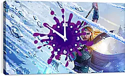 Часы картина - crystal maiden, dota 2, art Часы картина - crystal maiden, dota 2, art
