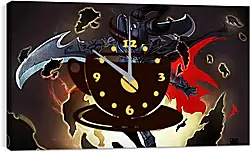 Часы картина - coup de grace, dota 2, girl Часы картина - coup de grace, dota 2, girl