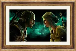 Картина в раме - the witcher 3 wild hunt, armor, helmet Картина в раме - the witcher 3 wild hunt, armor, helmet