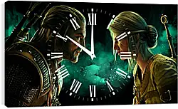 Часы картина - the witcher 3 wild hunt, armor, helmet Часы картина - the witcher 3 wild hunt, armor, helmet