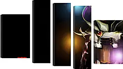 Модульная картина - invoker, dota 2, 3d art Модульная картина - invoker, dota 2, 3d art