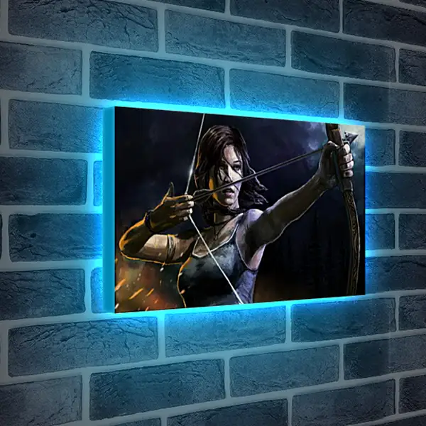 Лайтбокс световая панель - lara croft, tomb raider, art Лайтбокс световая панель - lara croft, tomb raider, art