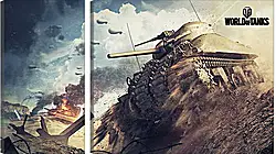 Модульная картина - world of tanks, tank, m4 sherman Модульная картина - world of tanks, tank, m4 sherman