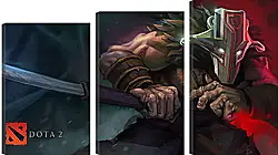 Модульная картина - juggernaut, dota 2, art Модульная картина - juggernaut, dota 2, art