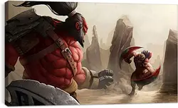 Постер на подрамнике - axe, bloodseeker, dota 2 Постер на подрамнике - axe, bloodseeker, dota 2