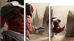 Модульная картина - axe, bloodseeker, dota 2 Модульная картина - axe, bloodseeker, dota 2