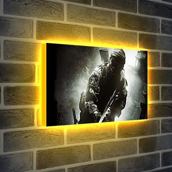Лайтбокс световая панель - call of duty, soldier, gun Лайтбокс световая панель - call of duty, soldier, gun