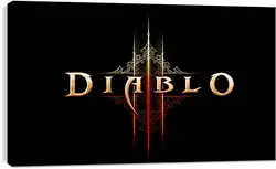 Постер на подрамнике - diablo 3, name, text Постер на подрамнике - diablo 3, name, text