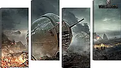 Модульная картина - world of tanks, wg, wot Модульная картина - world of tanks, wg, wot