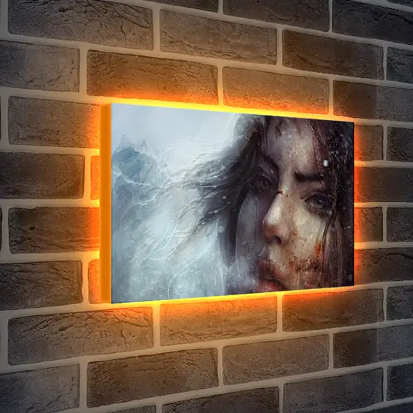 Лайтбокс световая панель - lara croft, tomb raider, face Лайтбокс световая панель - lara croft, tomb raider, face